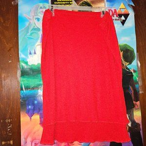 Kathy Ireland bright red skirt XL